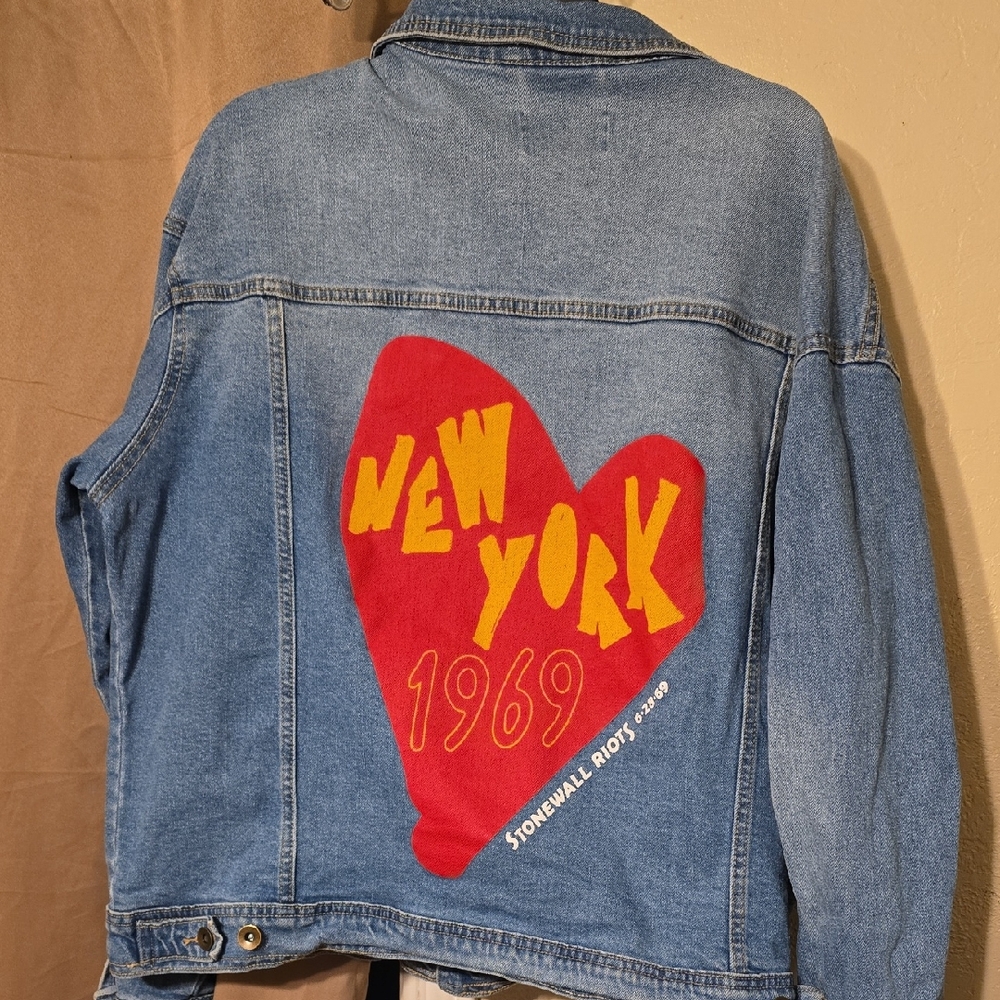 Denim Jacket with New York Graphic